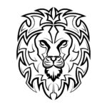 black-and-white-line-art-of-the-front-of-the-lion-head-it-is-sign-of-leo-zodiac-good-use-for-symbol-mascot-icon-avatar-tattoo-t-shirt-design-logo-or-any-design-free-vector